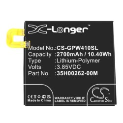 Batterie pour Google Pixel (2700 mAh/10.4 Wh, 3.85 V)