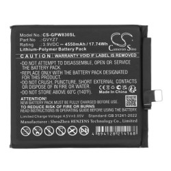 Batterie pour Google Pixel 9 Pro (4550 mAh/17.75 Wh, 3.9 V)