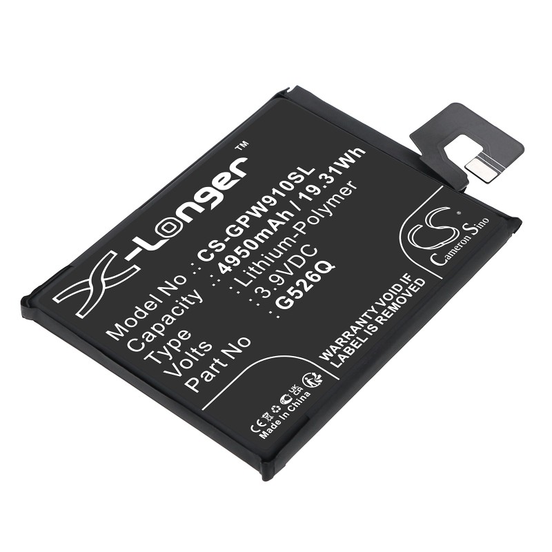 Batterie pour Google Pixel 9a (4950 mAh/19.31 Wh, 3.9 V)