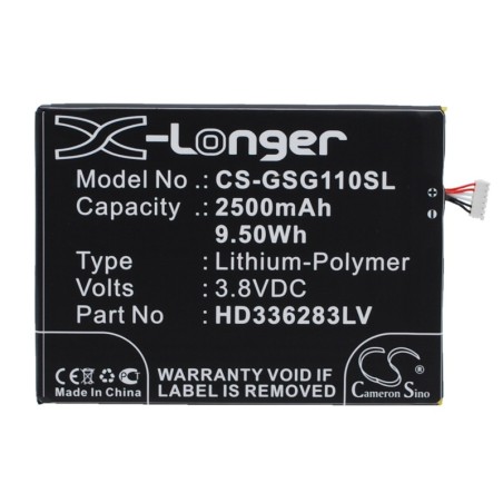 Batterie pour Green Orange N1 (2500 mAh/9.5 Wh, 3.8 V)