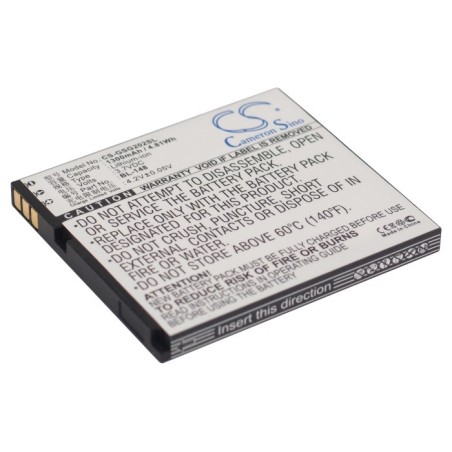 Batterie pour GSmart GS202 (1300 mAh/4.81 Wh, 3.7 V)