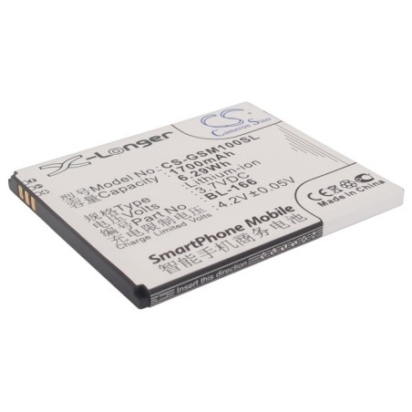 Batterie pour Gigabyte BL-166 (1700 mAh/6.29 Wh, 3.7 V)