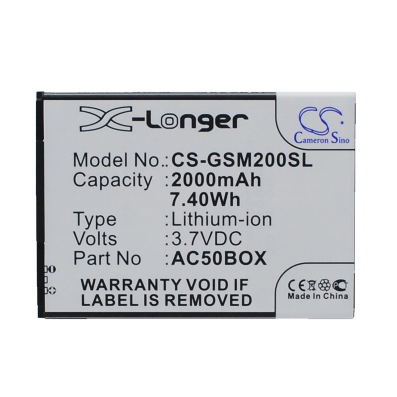 Batterie pour ArcMoile Velocity (2000 mAh/7.4 Wh, 3.7 V)