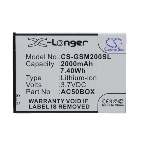 Batterie pour ArcMoile Velocity (2000 mAh/7.4 Wh, 3.7 V)