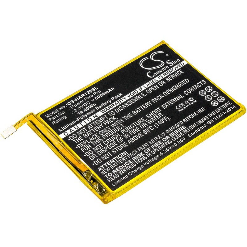 Batterie pour Highscreen Power Five (5000 mAh/19 Wh, 3.8 V)