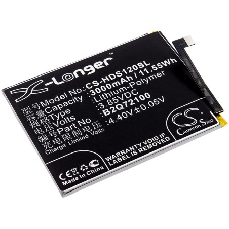 Batterie pour HTC B2Q72100 (3000 mAh/11.55 Wh, 3.85 V)