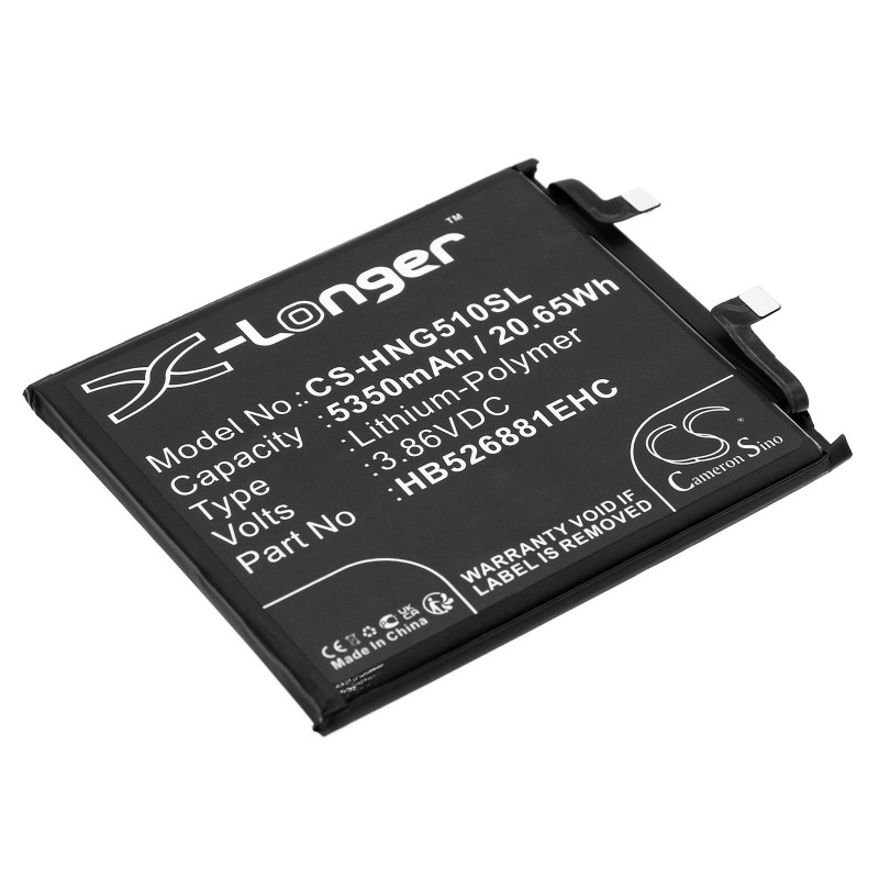 Batterie pour Honor Magic 5 Pro (5350 mAh/20.65 Wh, 3.86 V)