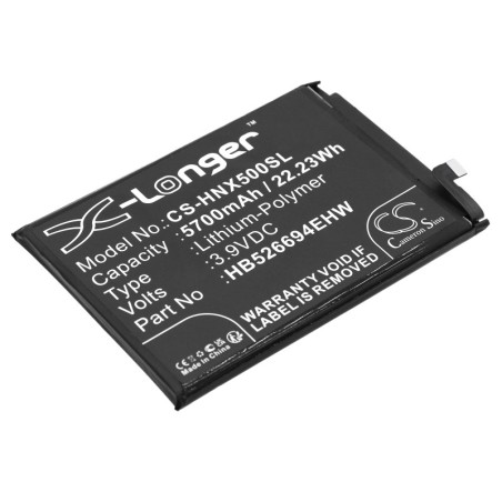 Batterie pour Honor X50 (5700 mAh/22.23 Wh, 3.9 V)
