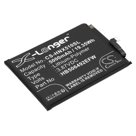 Batterie pour Honor Magic 5 Lite (5000 mAh/19.35 Wh, 3.87 V)