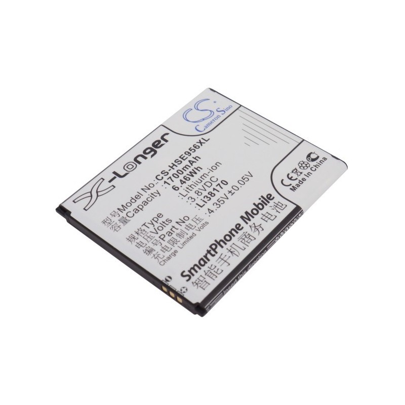 Batterie pour Hisense E956Q (1700 mAh/6.46 Wh, 3.8 V)