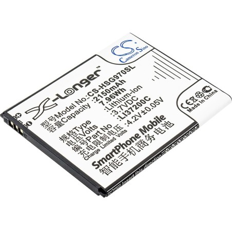 Batterie pour Hisense HS-T970 (2150 mAh/7.96 Wh, 3.7 V)