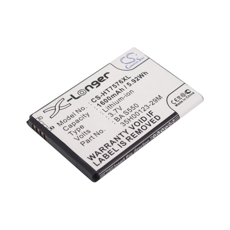 Batterie pour HTC 7 Pro (1600 mAh/5.92 Wh, 3.7 V)