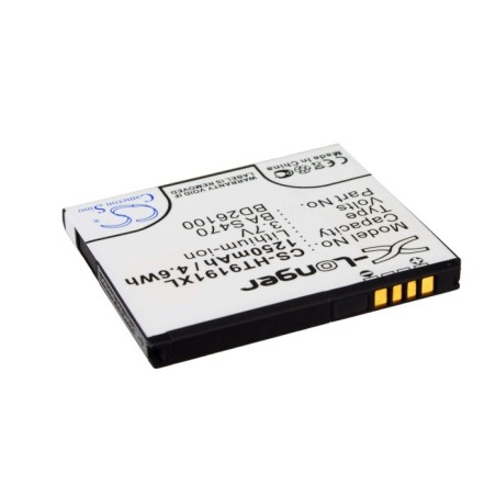 Batterie pour HTC 7 Surround (1250 mAh/4.63 Wh, 3.7 V)