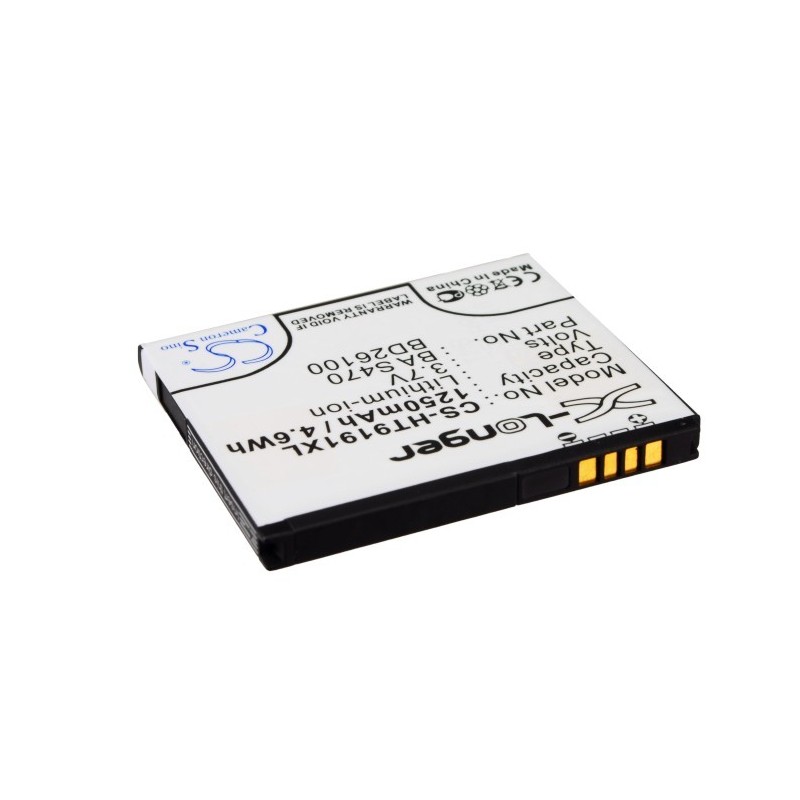 Batterie pour HTC Oboe (1250 mAh/4.63 Wh, 3.7 V)