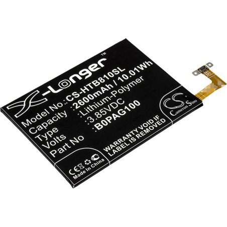 Batterie pour HTC Butterfly 2 (2600 mAh/10.01 Wh, 3.85 V)