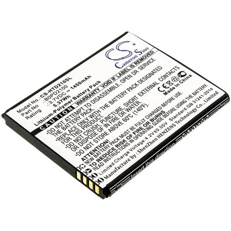 Batterie pour HTC D210h (1450 mAh/5.37 Wh, 3.7 V)
