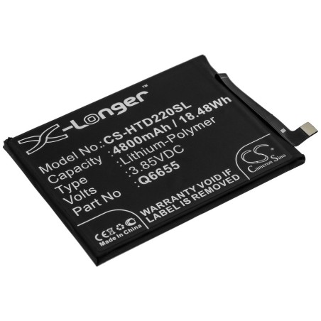 Batterie pour HTC Desire 20 Pro (4800 mAh/18.48 Wh, 3.85 V)
