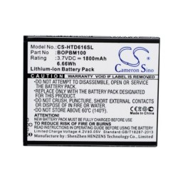 Batterie pour HTC D616d (1800 mAh/6.66 Wh, 3.7 V)