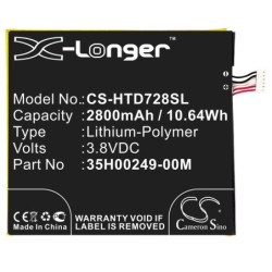 Batterie pour HTC D728x (2800 mAh/10.64 Wh, 3.8 V)