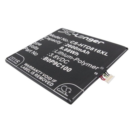 Batterie pour HTC D816w (2600 mAh/9.88 Wh, 3.8 V)