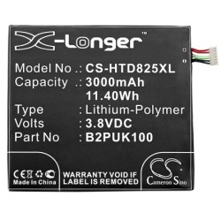 Batterie pour HTC B2PUK100 (3000 mAh/11.4 Wh, 3.8 V)