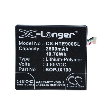 Batterie pour HTC E9sw (2800 mAh/10.78 Wh, 3.85 V)