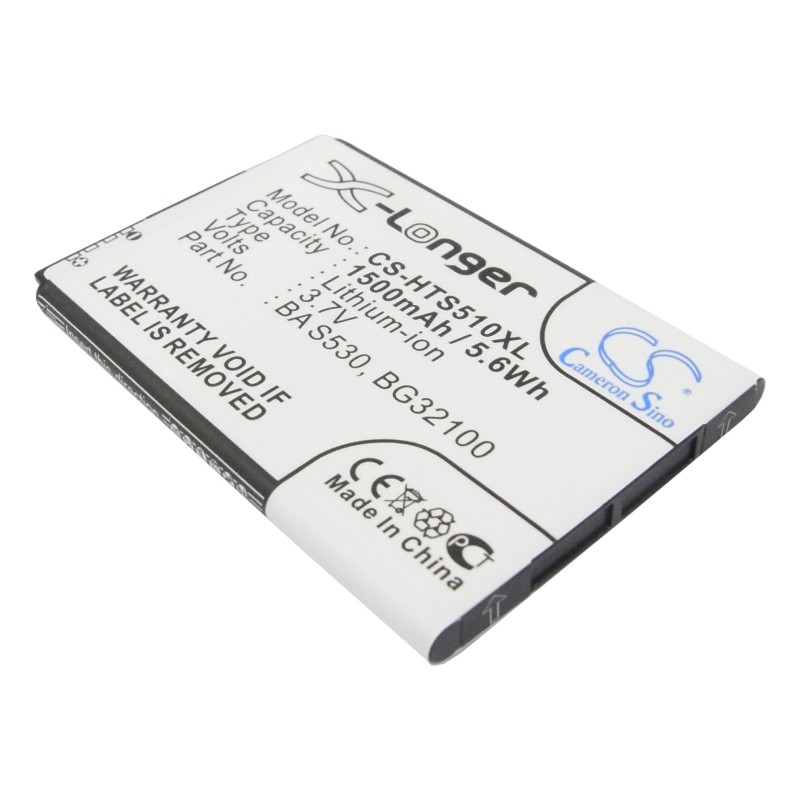 Batterie pour HTC Salsa (1500 mAh/5.55 Wh, 3.7 V)