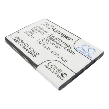 Batterie pour HTC C510e (1500 mAh/5.55 Wh, 3.7 V)