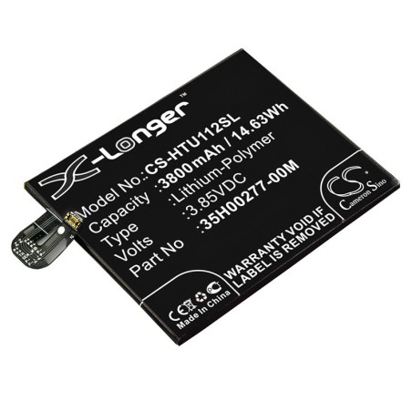 Batterie pour HTC U11 Plus (3800 mAh/14.63 Wh, 3.85 V)