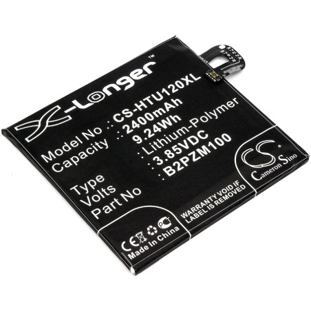 Batterie pour HTC U Play TD-LTE (2400 mAh/9.24 Wh, 3.85 V)