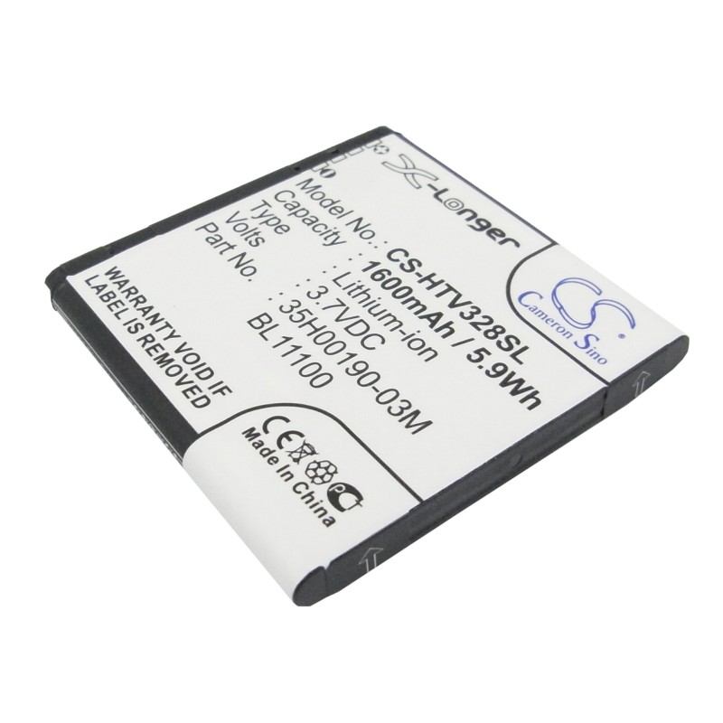 Batterie pour HTC T328d (1600 mAh/5.92 Wh, 3.7 V)