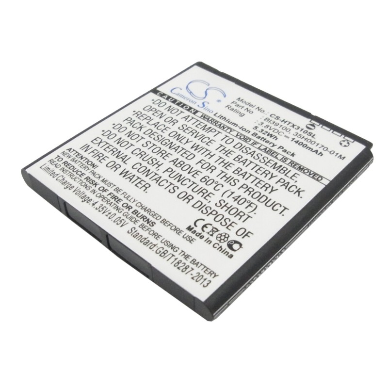 Batterie pour HTC BA S640 (1400 mAh/5.32 Wh, 3.8 V)