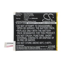 Batterie pour AT&T One X  Plus (2000 mAh/7.6 Wh, 3.8 V)