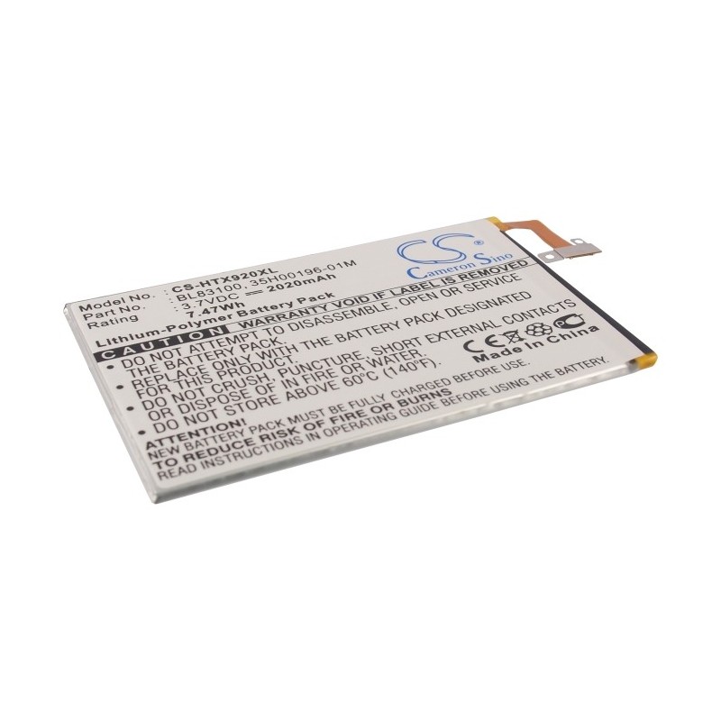 Batterie pour HTC ADR6435 (2020 mAh/7.68 Wh, 3.8 V)
