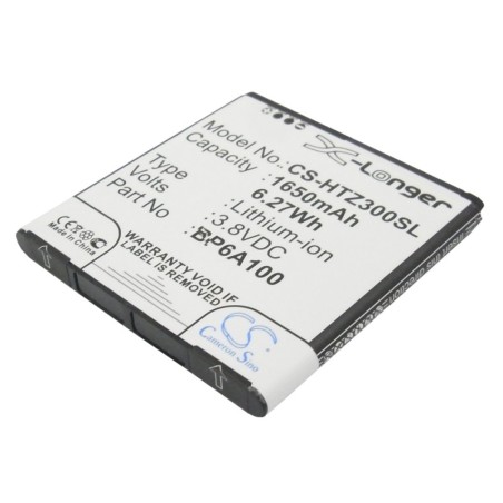 Batterie pour HTC BP6A100 (1650 mAh/6.27 Wh, 3.8 V)