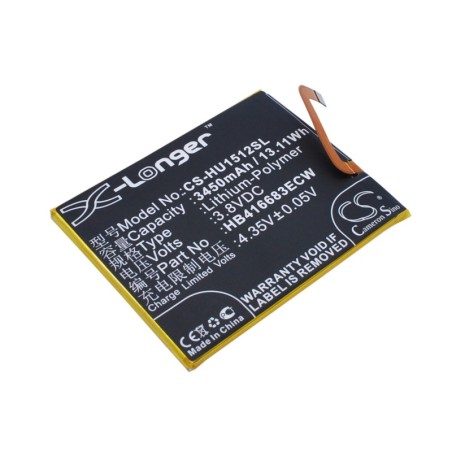 Batterie pour Huawei Angler (3450 mAh/13.11 Wh, 3.8 V)