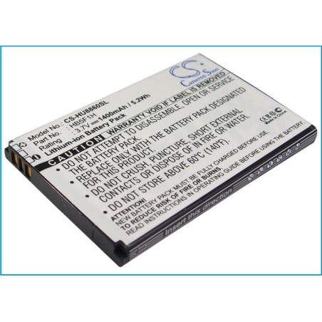 Batterie pour Huawei U8860 (1400 mAh/5.18 Wh, 3.7 V)