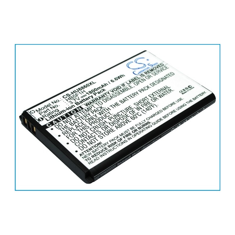 Batterie pour Huawei U8860 (1800 mAh/6.66 Wh, 3.7 V)