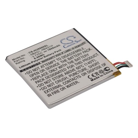 Batterie pour Huawei Ascend D1 (1800 mAh/6.66 Wh, 3.7 V)