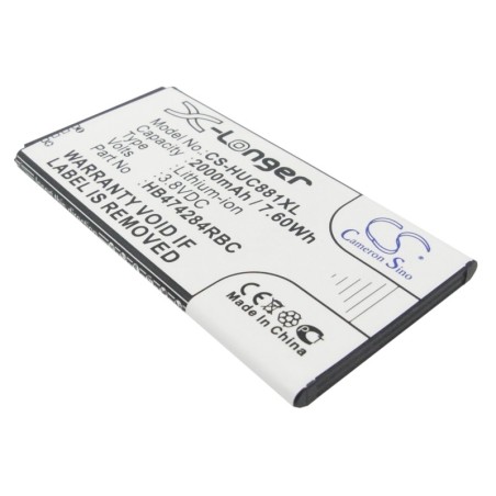 Batterie pour Huawei Ascend Y538 (2000 mAh/7.6 Wh, 3.8 V)