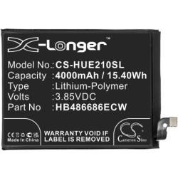Batterie pour Huawei HB486686ECW (4000 mAh/15.4 Wh, 3.85 V)