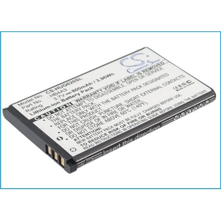 Batterie pour Huawei HB4A3 (800 mAh/2.96 Wh, 3.7 V)