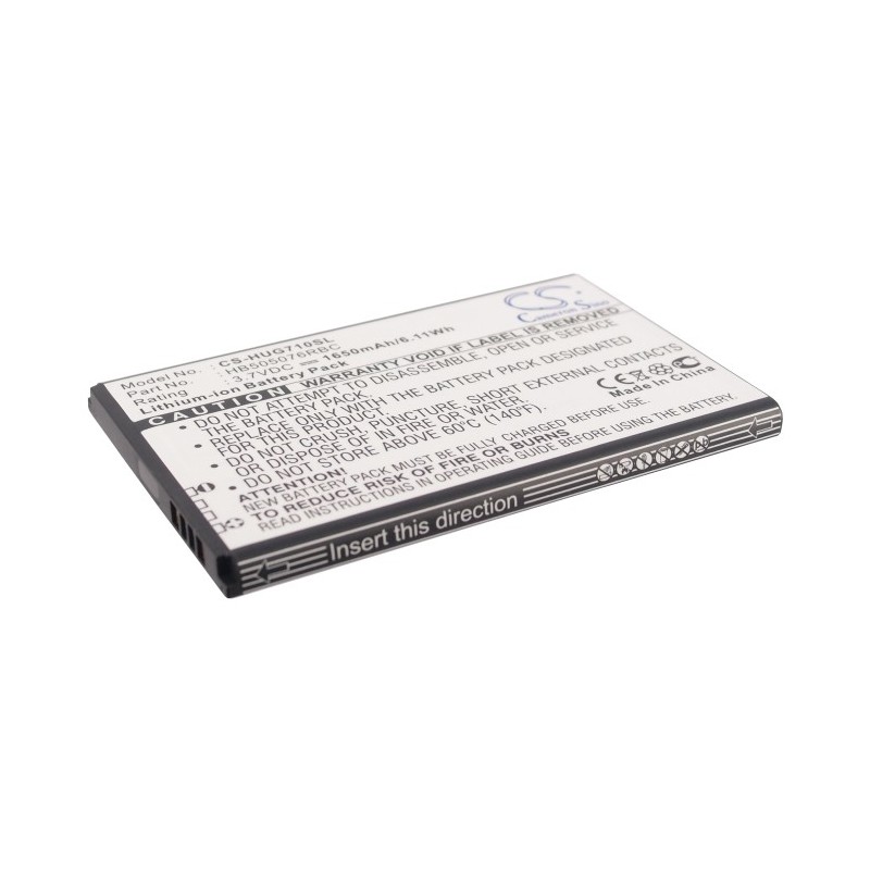 Batterie pour Huawei LUA-LU22 (1650 mAh/6.11 Wh, 3.7 V)