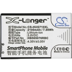 Batterie pour Huawei LUA-L21 (2100 mAh/7.98 Wh, 3.8 V)