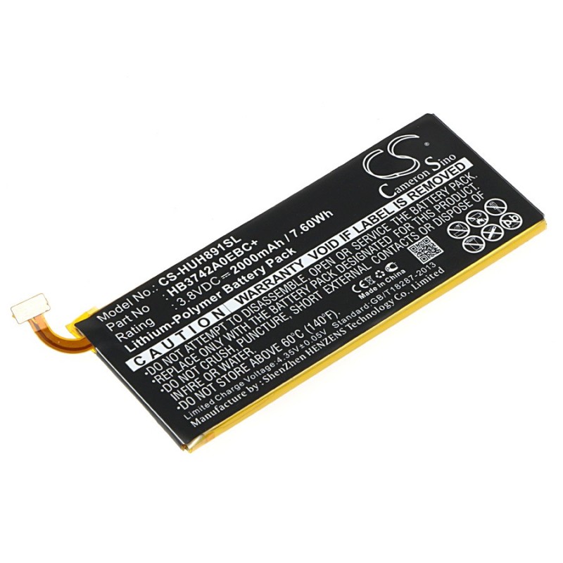 Batterie pour Huawei G620-A2 (2000 mAh/7.6 Wh, 3.8 V)