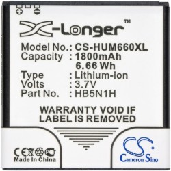 Batterie pour Huawei Phoenix (1800 mAh/6.66 Wh, 3.7 V)
