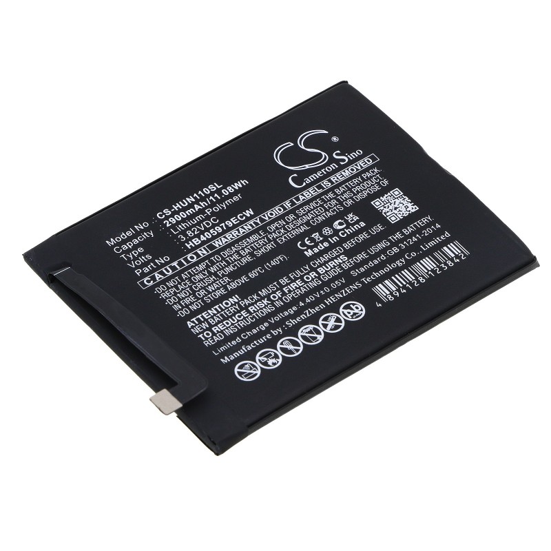 Batterie pour Huawei SLA-L02 (2900 mAh/11.08 Wh, 3.82 V)