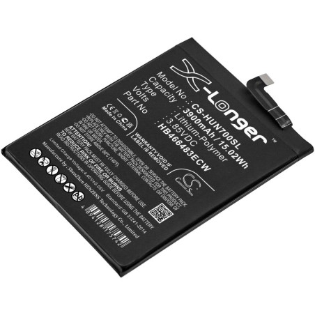 Batterie pour Huawei JEF-N29 (3900 mAh/15.02 Wh, 3.85 V)