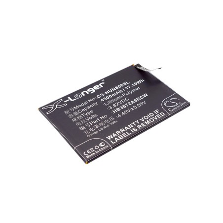Batterie pour Huawei Honor Note 8 (4500 mAh/17.19 Wh, 3.82 V)