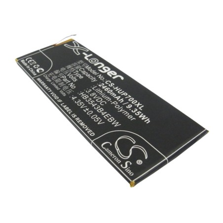 Batterie pour Huawei Ascend P7 (2460 mAh/9.35 Wh, 3.8 V)